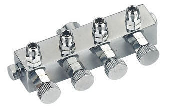 Répartiteur de sortie d'air pour 4 aérographes