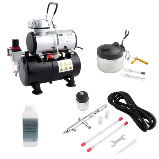 Kit aérographe FENGDA BD-182K et compresseur AS-186 complet