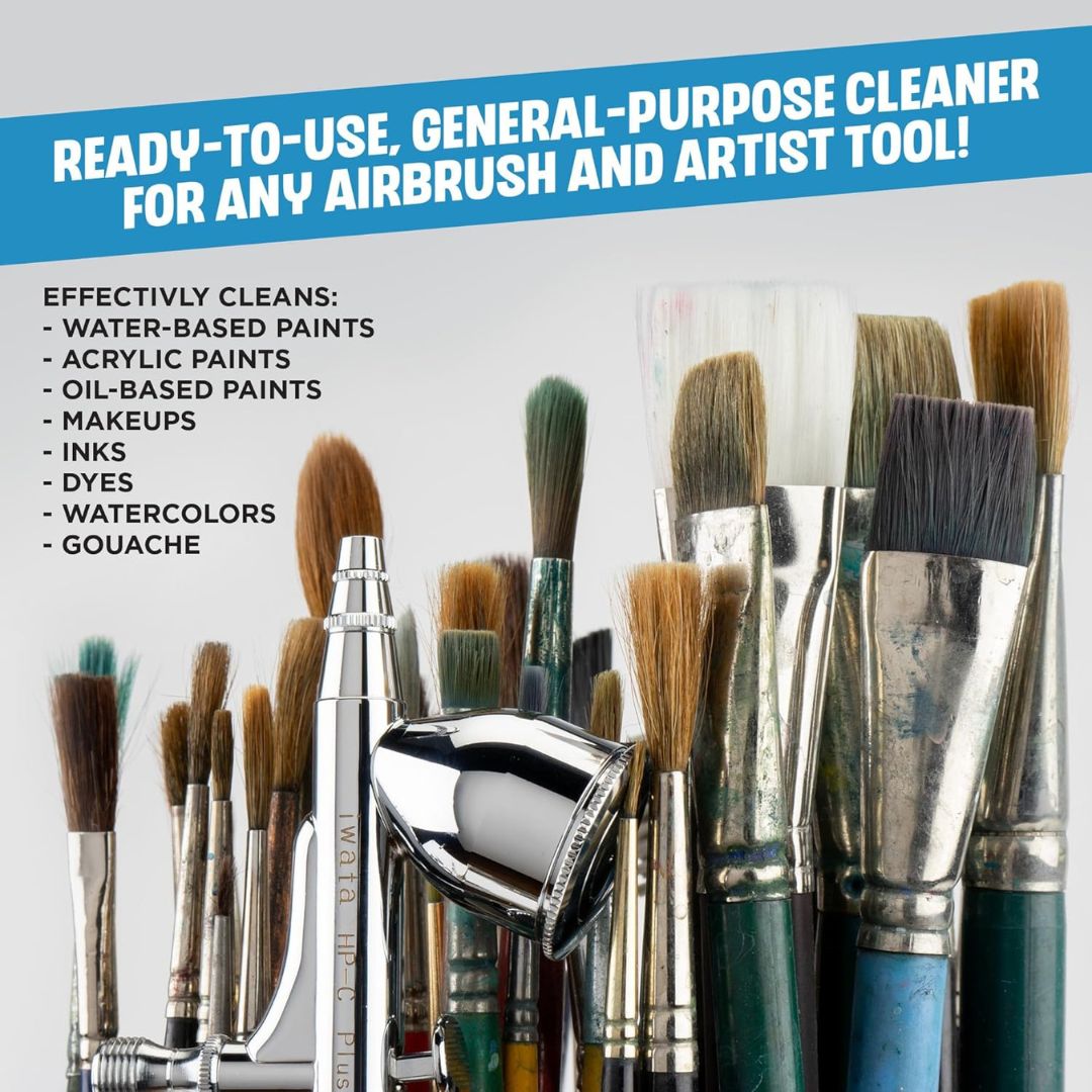 iwata nettoyant aérographe pour peintures acryliques