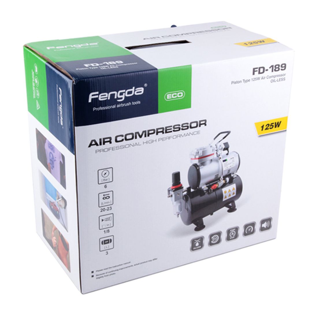 Compresseur FENGDA FD-189 pro pour aérographe