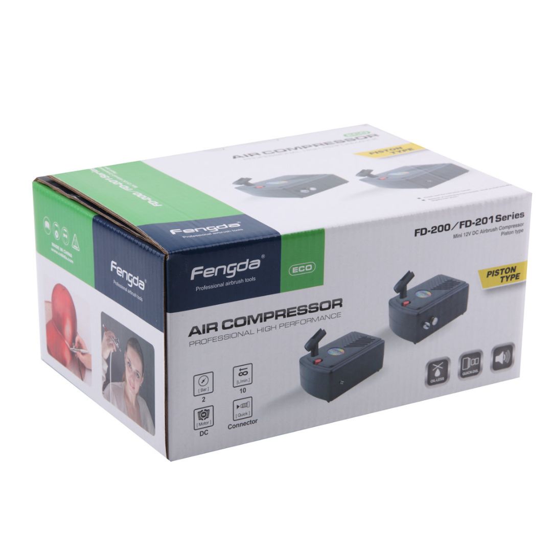 Aérographe BD-182K + mini compresseur + nettoyant et pot de purge