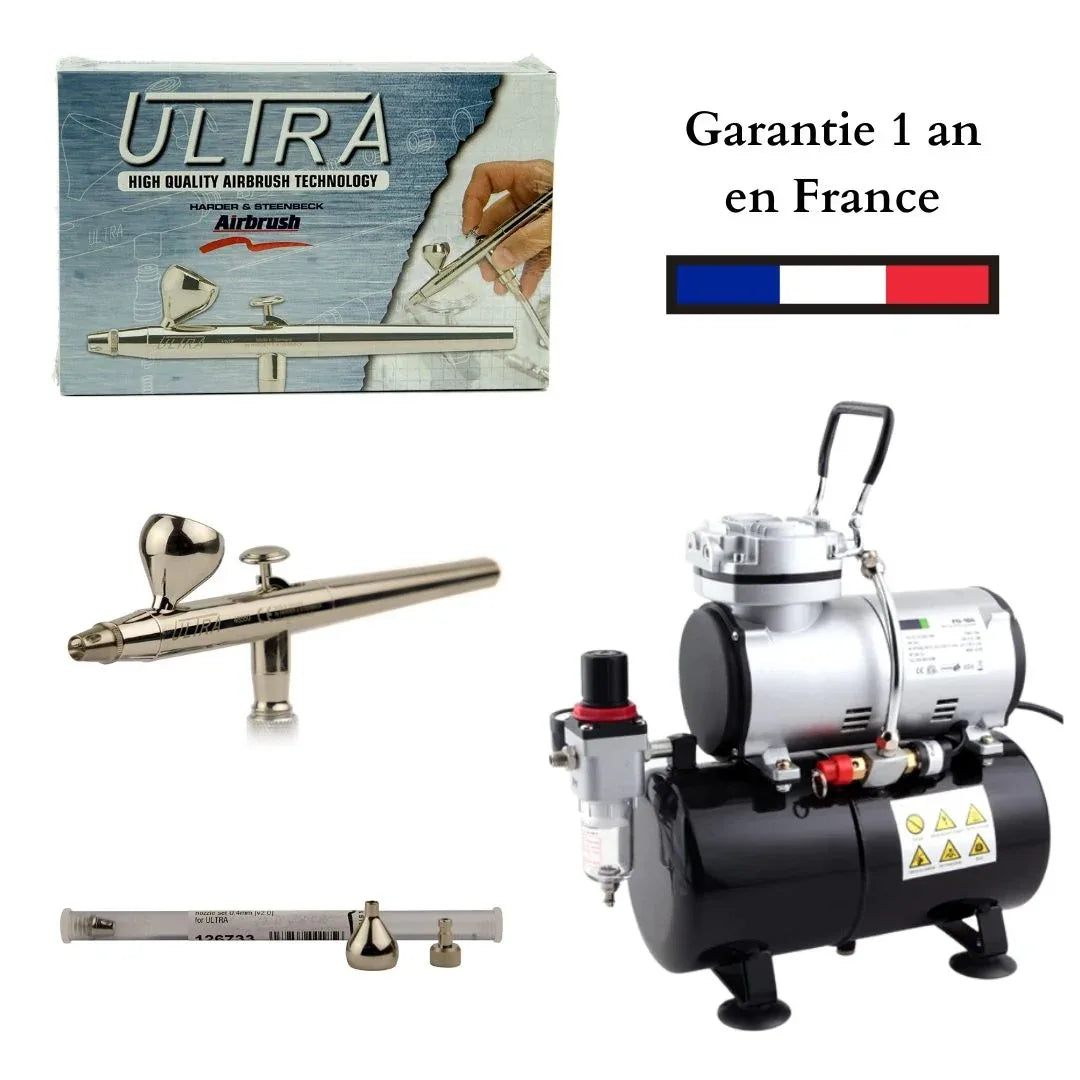 kit compresseur aérographe professionnel silencieux FENGDA livraison rapide gratuite