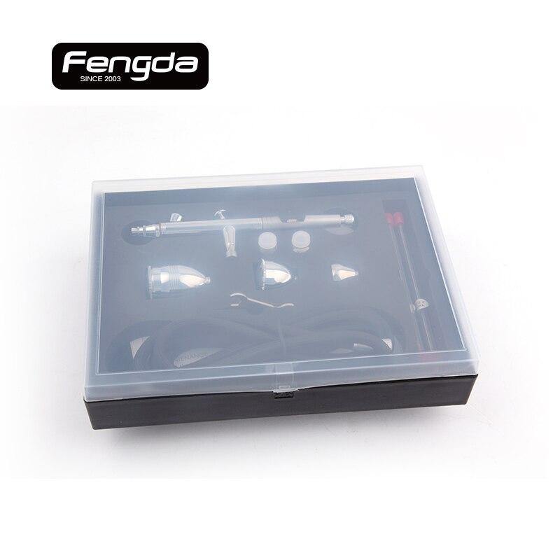 Fengda BD-183K airbrush airhose needle nozzle cup body paint cake decorate used with air compressor - Aérographe France