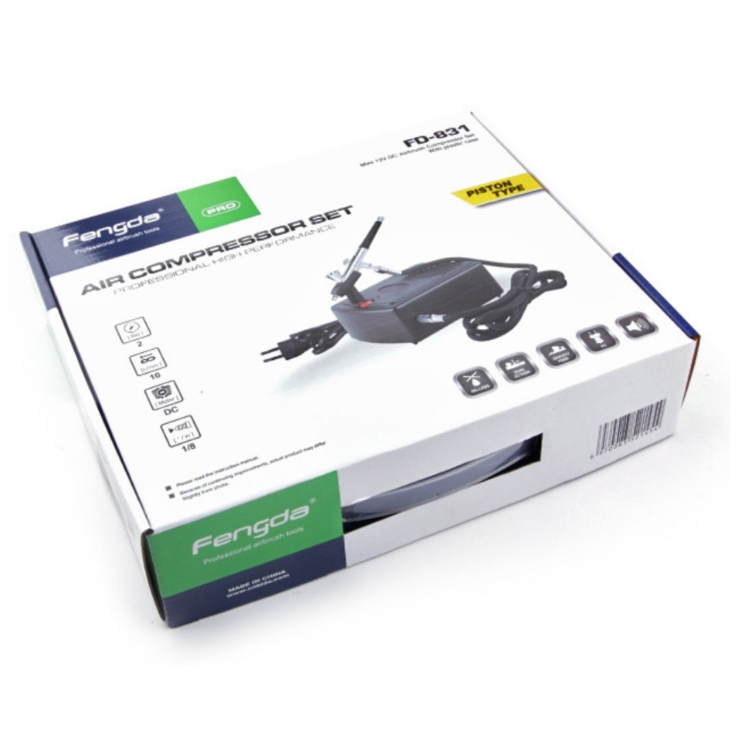 Kit aérographe et compresseur transportable