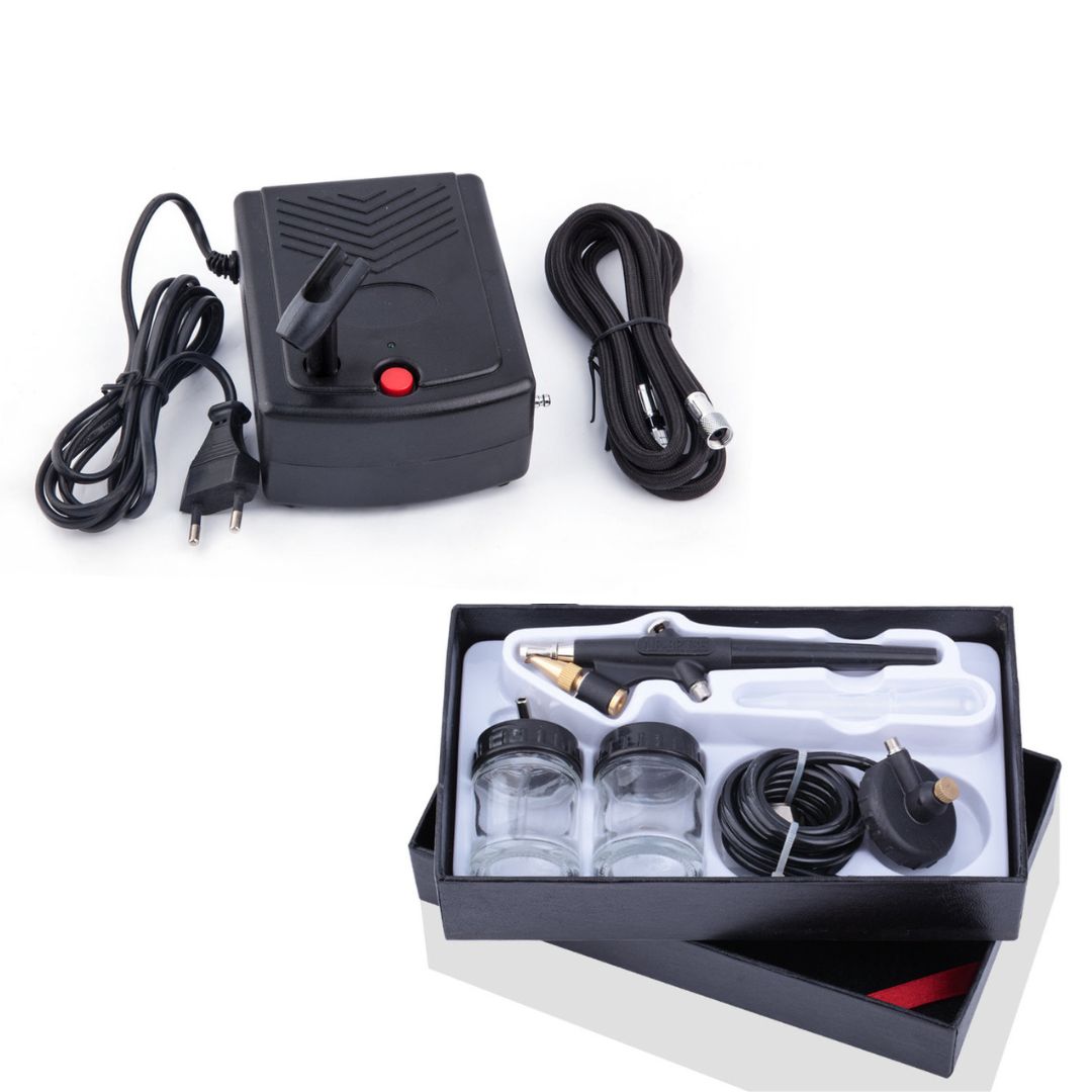 Aérographe pour sous couche et mini compresseur pas cher