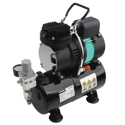 Compresseur aérographe professionnel avec double ventileur