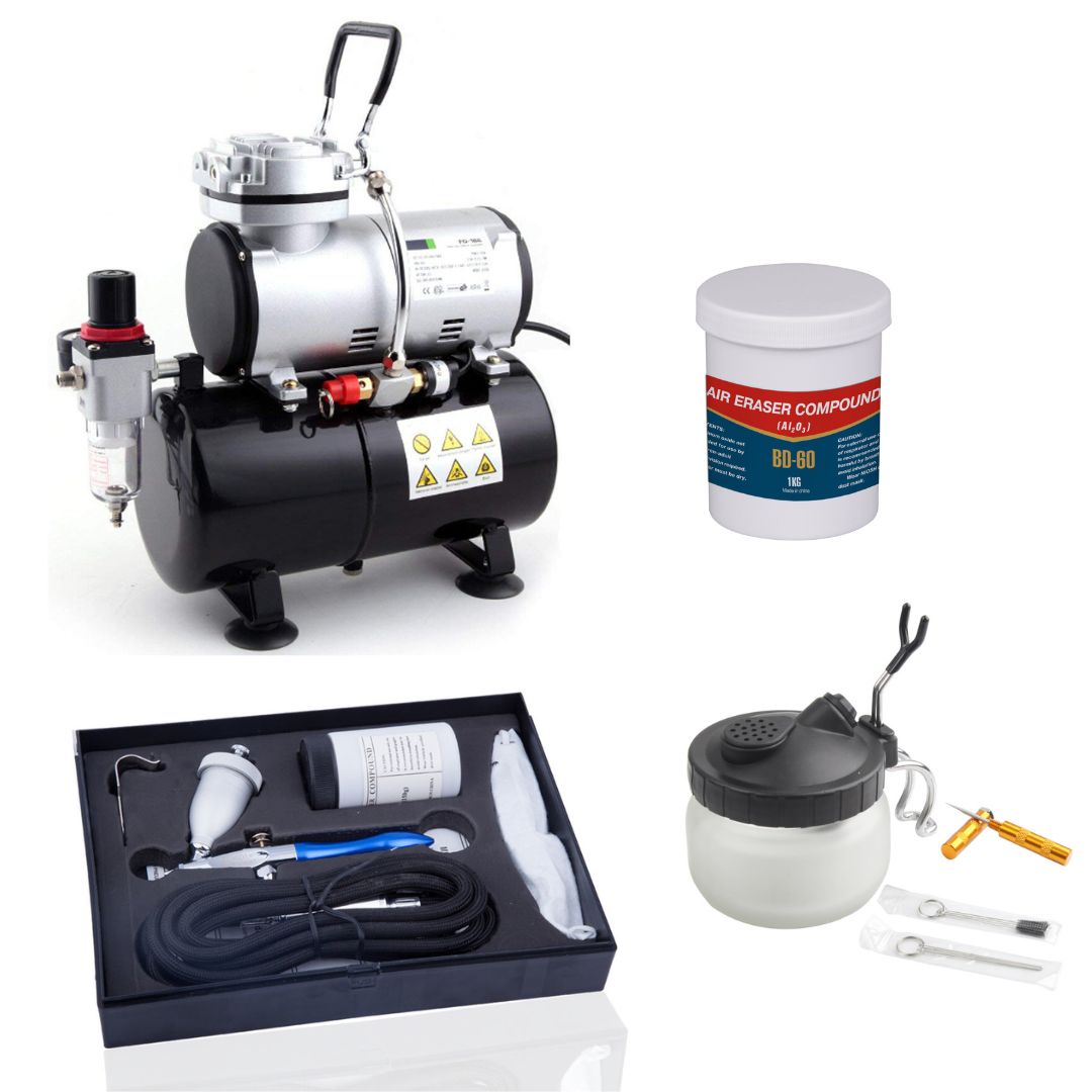 kit aerographe sablage ou aerogommage