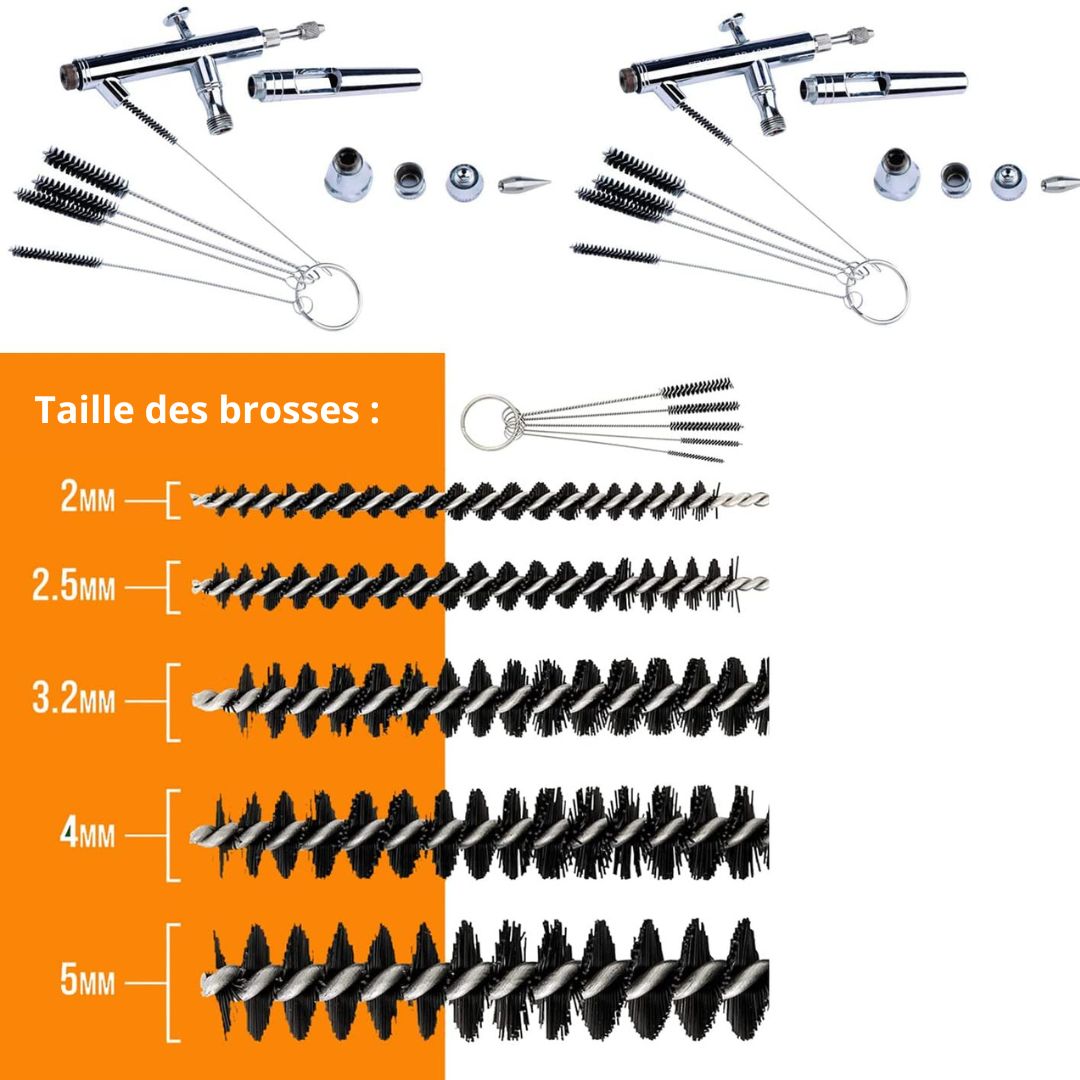 brosse nettoyage aerographe