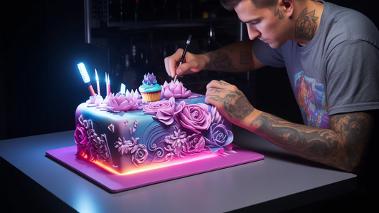 Comment peindre un gâteau avec un aérographe