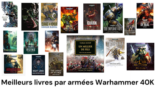 Meilleurs livres par armées Warhammer 40K 