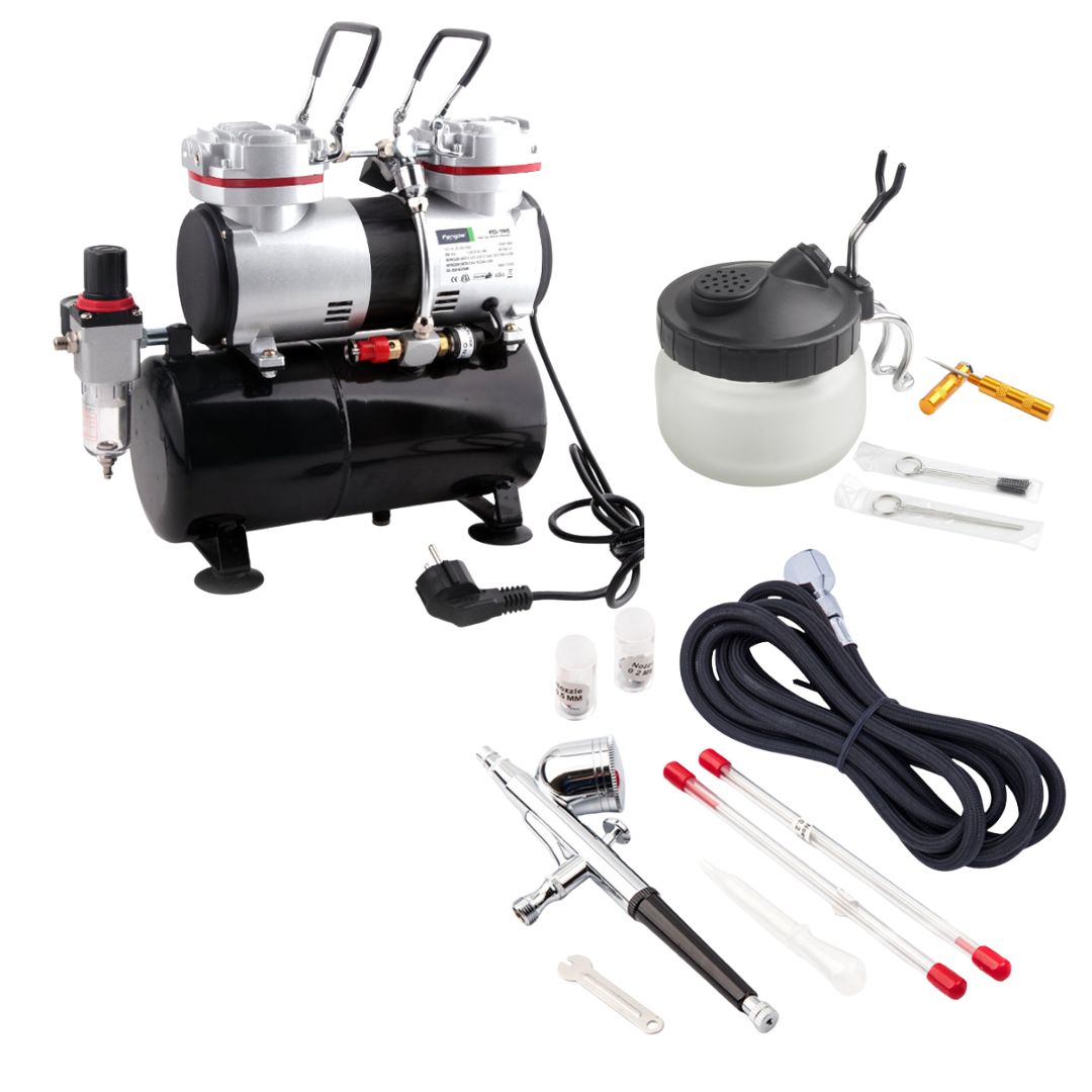 Créer votre kit aérographe et compresseur avec accessoires