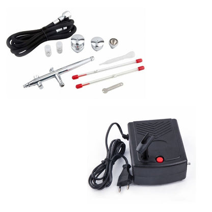 Kit aérographe 186K compresseur accessoires indispensables buses aiguilles nettoyant