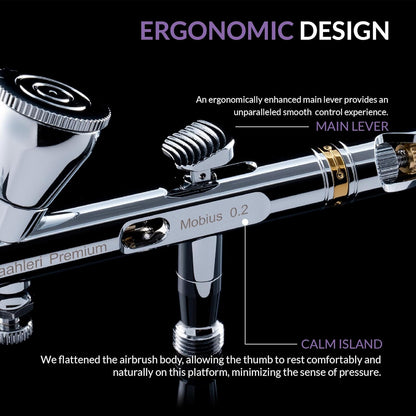 aérographe premium Gaahleri pour peinture de haute précision