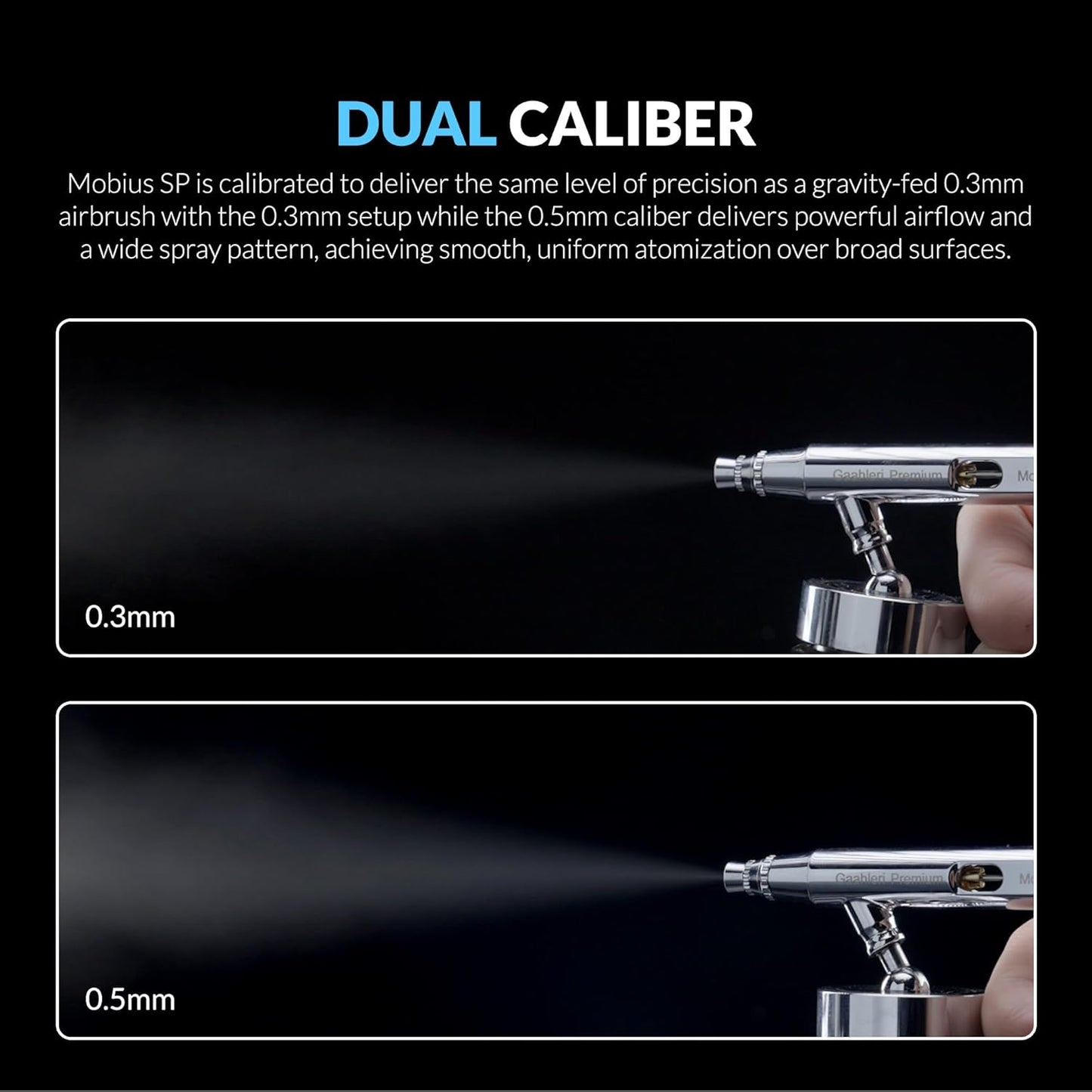 Gaahleri Mobius aérographe double action à siphon