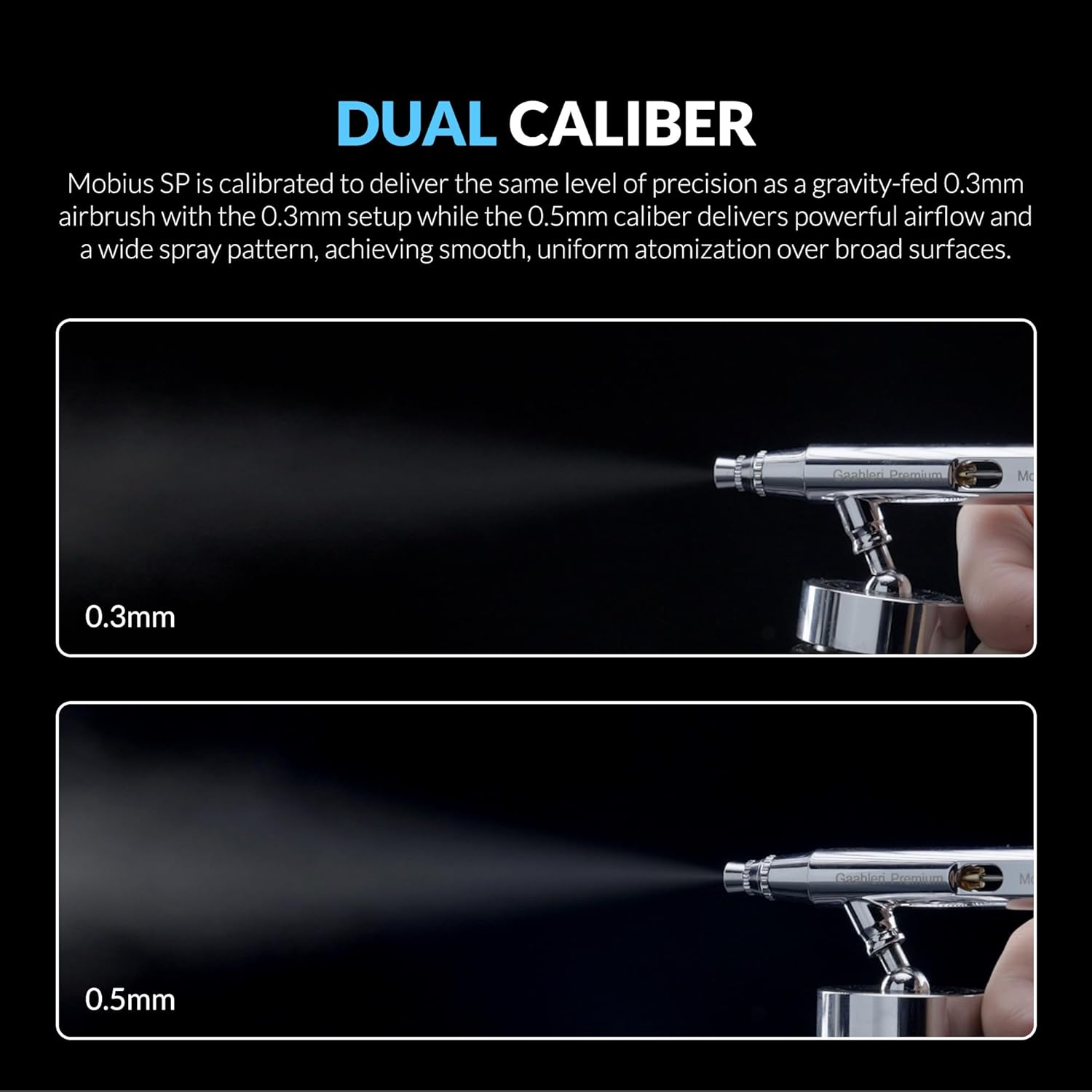 Gaahleri Mobius aérographe double action à siphon