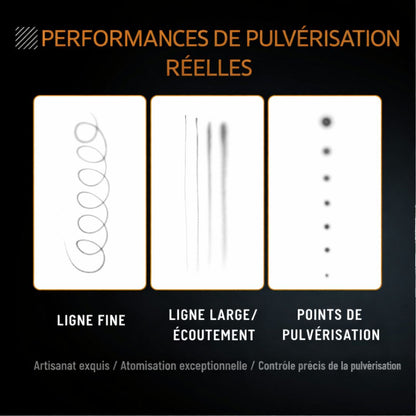 Kit aérographe sans fil portable + accessoires + pinceaux