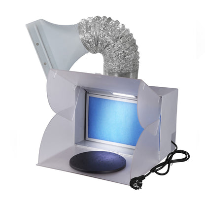 Cabine de peinture aérographe à aspiration Fengda BD-512A avec LED