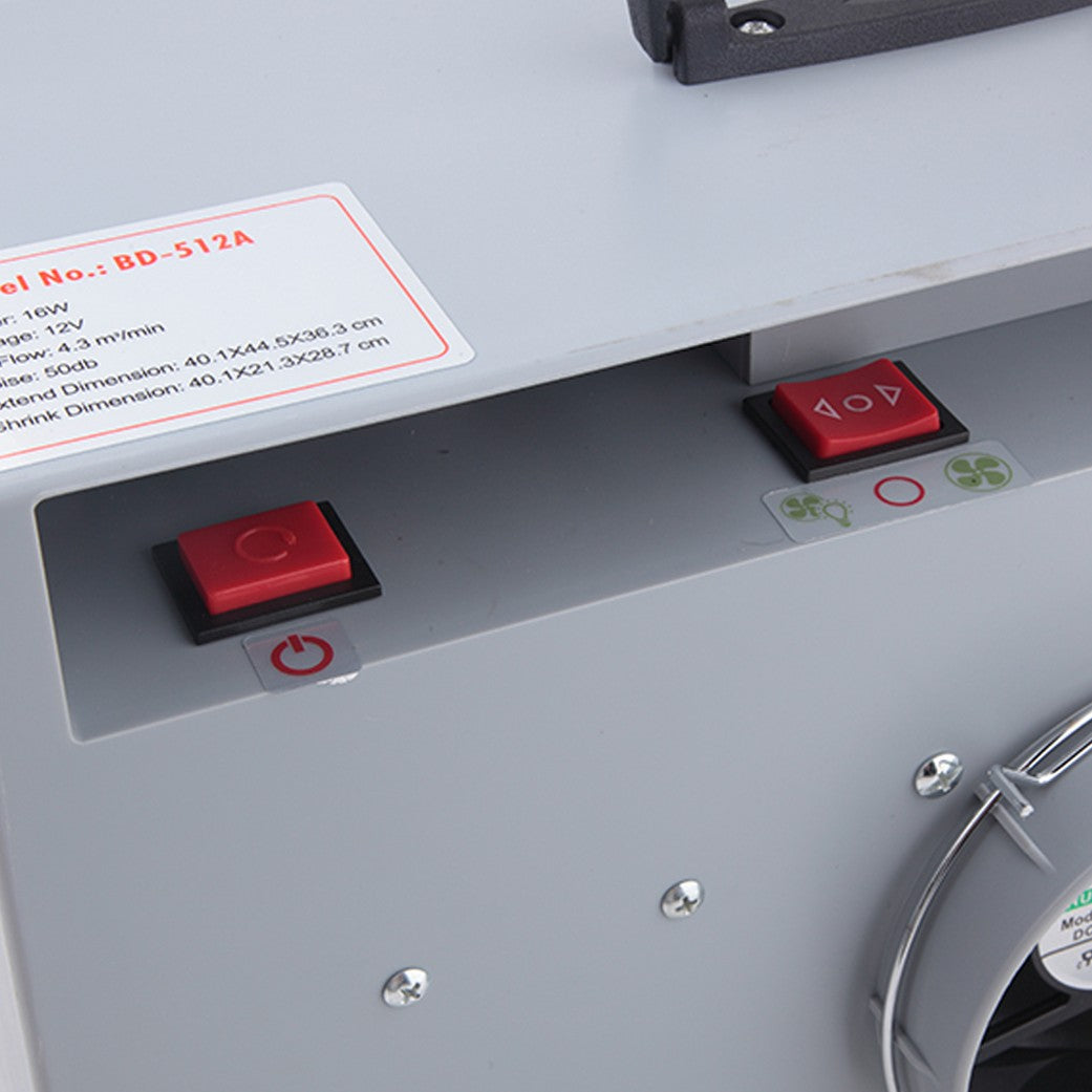 Interrupteurs du ventilateur et de la LED de la cabine BD-512A
