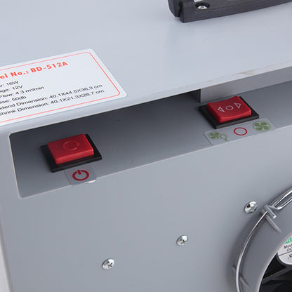 Interrupteurs du ventilateur et de la LED de la cabine BD-512A
