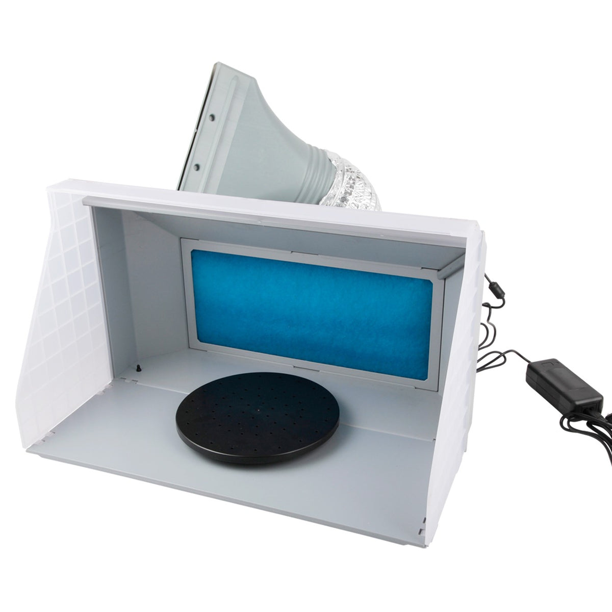 Cabine FD-520 avec gaine d'évacuation et plateau tournant