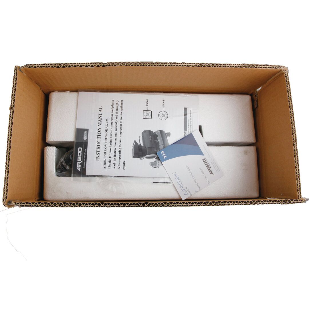 Compresseur AG-426 avec cuve et double ventilateur pour aérographe