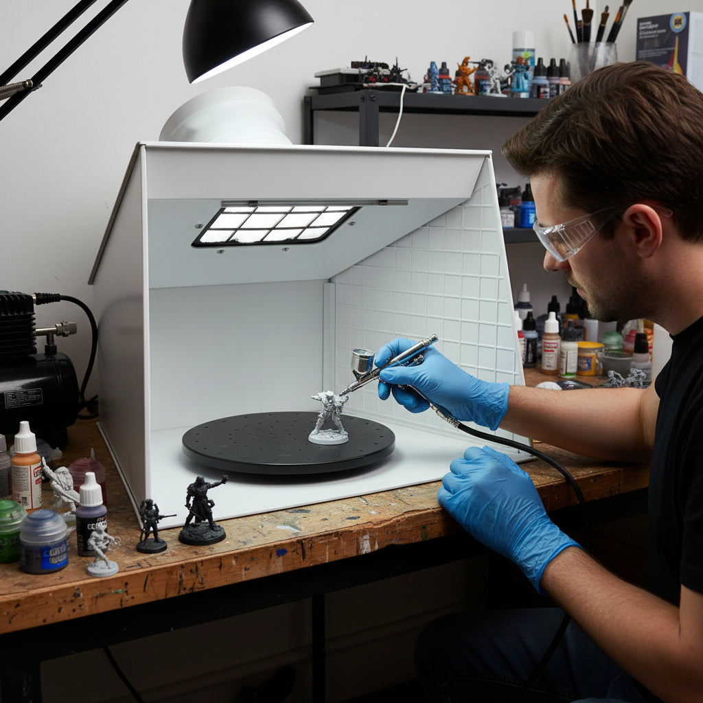 station aérographe aspirante