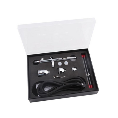 kit aérographe FENGDA FE-183K double action gravité pour peinture maquette pâtisserie débutants