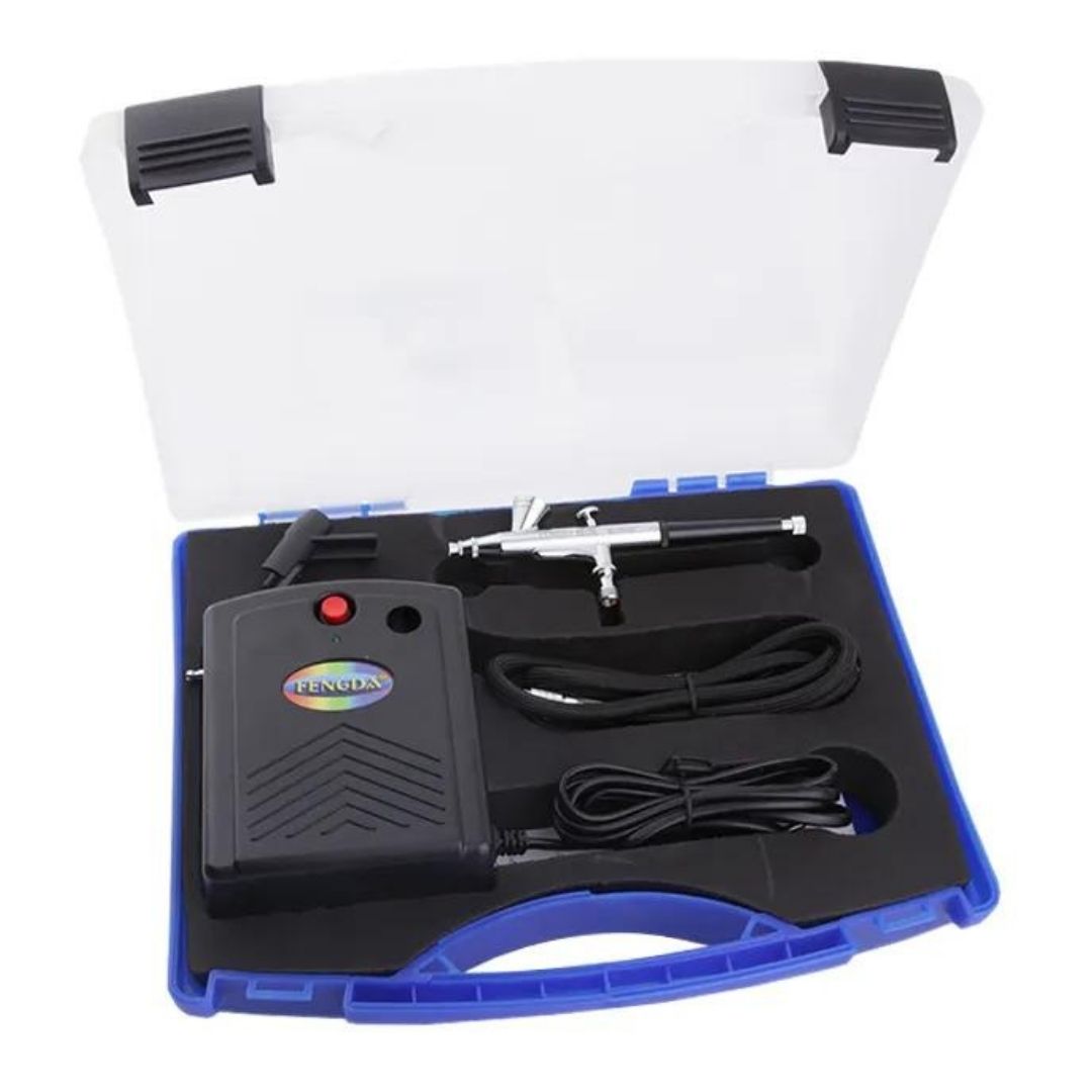 Kit aérographe sans fil rechargeable avec compresseur - Aérographe portable avec Kit aérographe sans fil rechargeable avec compresseur - Aérographe portable avec
