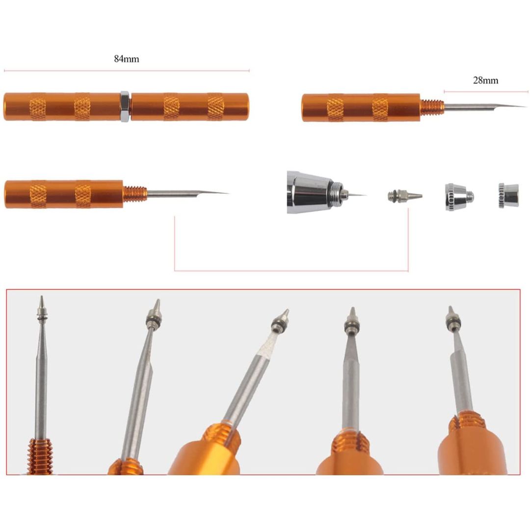 Pot de nettoyage pour aérographe avec outils